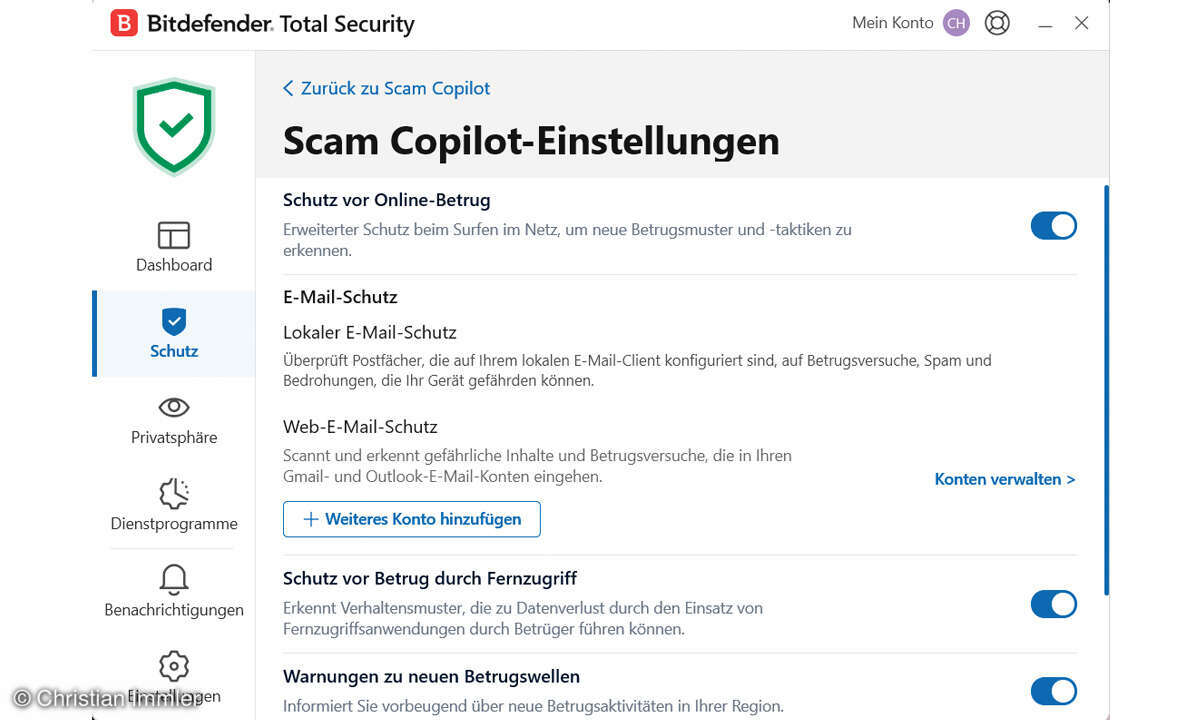 Security-Suiten 2025 im Test: Bitdefender Ultimate Security