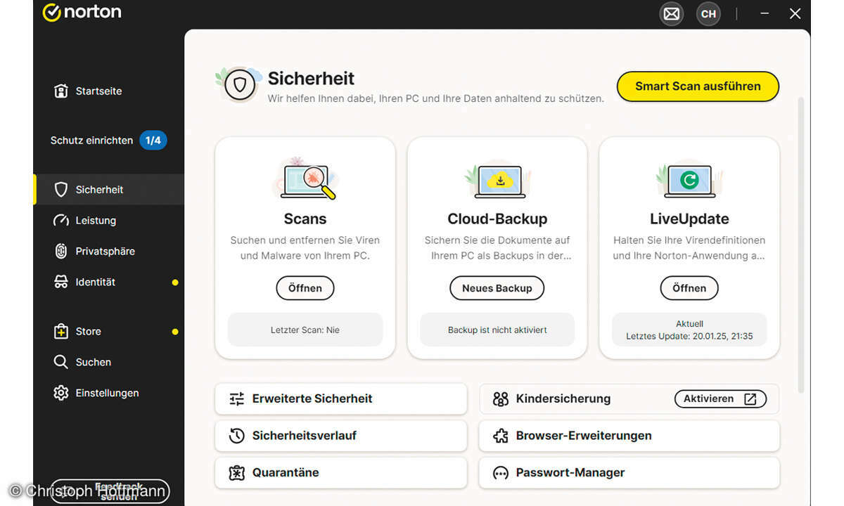 Security-Suiten 2025 im Test: Norton 360 Advanced